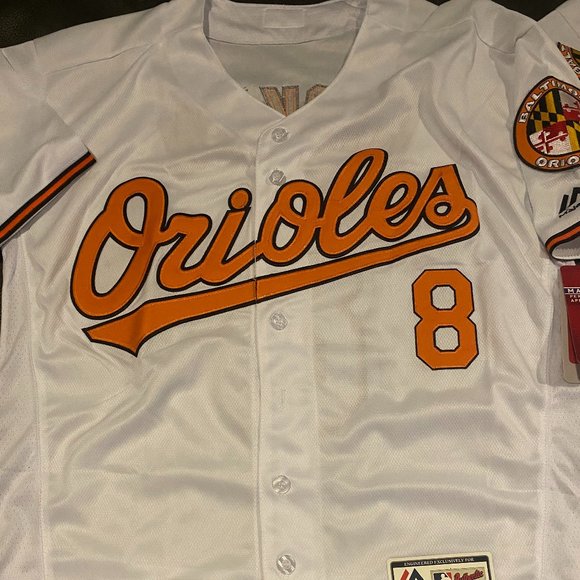 Majestic BALTIMORE ORIOLES CAL RIPKEN Flex Base Men JERSEY Sz 40,44,48,52,56 New - Picture 2 of 6